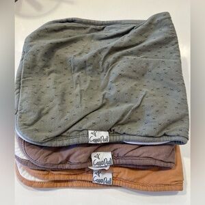 Copper Pearl Burp Cloths (3)